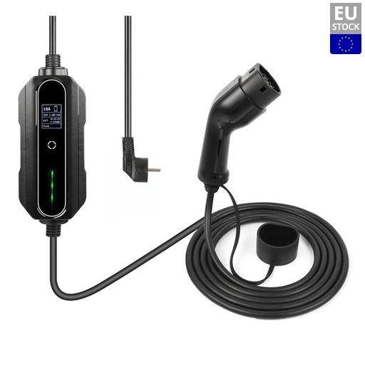 Автомобільний зарядний пристрій ANDAIIC EV Type 2 6A-16A для зарядного кабелю EVSE для електромобілів зарядка для Тесли PRF, фото 1