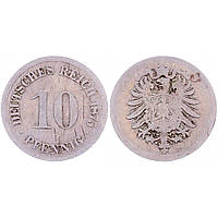 10 пфеннігів 1875 D - Німеччина