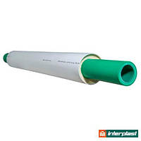 Труба попередньоізольована DN 32x3,6 /63 Interplast Aqua-Plus Prins SDR 9 PPR/PUR/PVC (GF) UV Protection