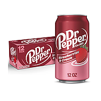 Напій Газований Dr. Pepper Strawberry Cream Soda USA 355 мл