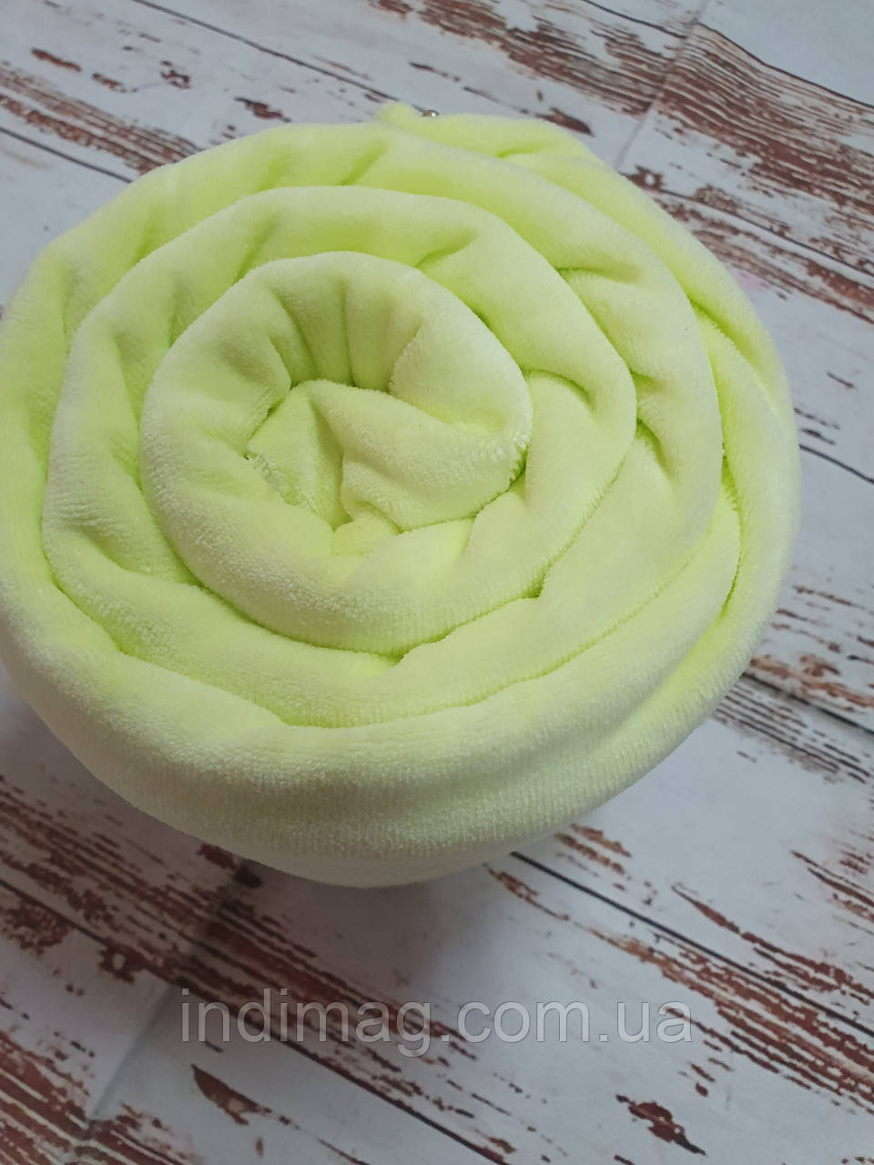 Велюр бавовняний 10 м лайм, фото 1