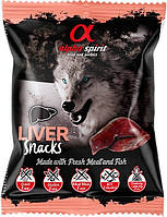 Alpha Spirit Liver Snacks Ласки снеки кубики зі свинячою печінкою для собак 50 гр. (as4006350)