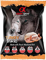 Alpha Spirit Turkey Snacks Лакомства снеки кубики с индейкой для собак 50 гр. (as4002350)