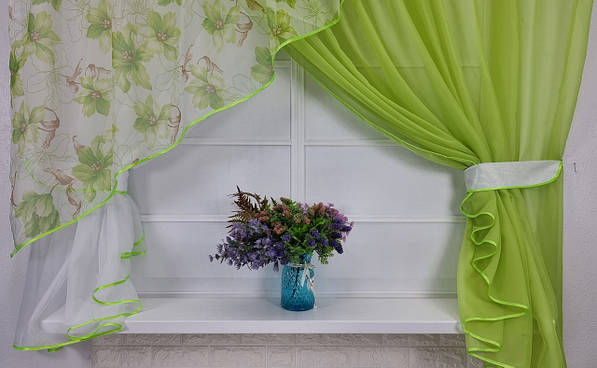 Как правильно выбрать длину тюля на кухню короткие и длинные варианты