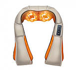 Масажер роликовий Shiatsu Massager of Neck Kneading для всього тіла спини шиї з підігрівом універсальний, фото 2