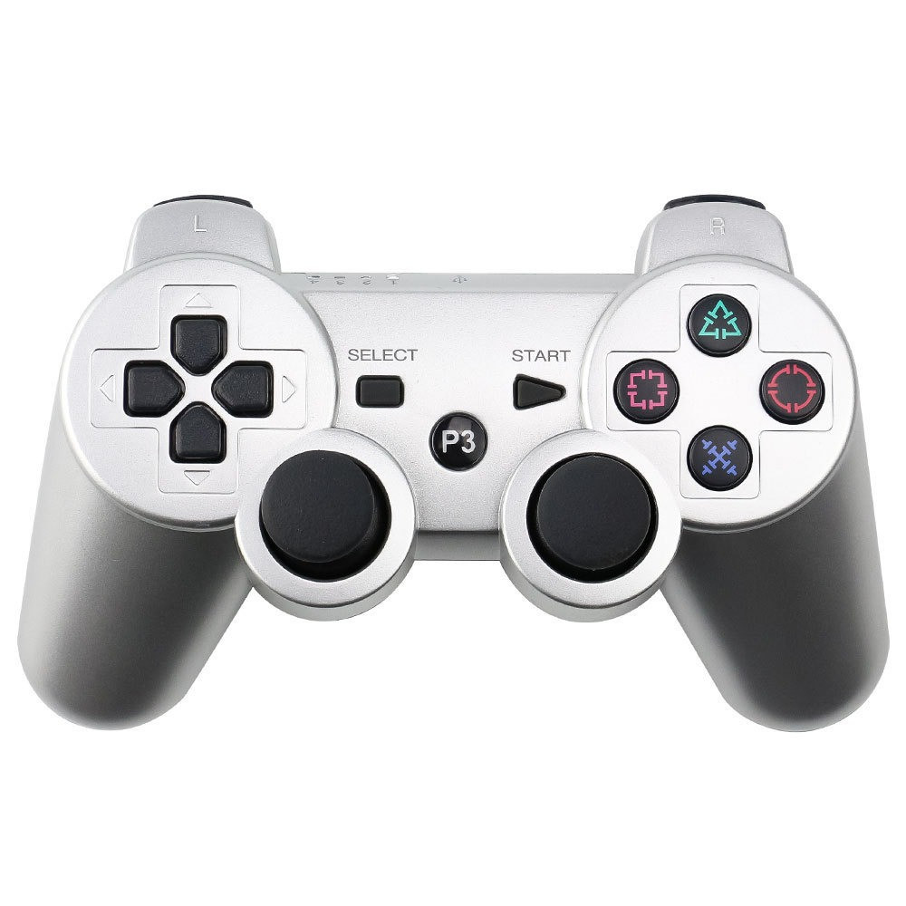 Бездротовий геймпад Sony DualShock PS3 акумуляторний джойстик для PlayStation 3 Silver, фото 1