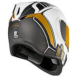Мотошолом Icon Airform Resurgent біло-чорно-золотий, фото 2