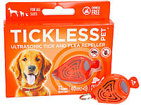 Відлякувач бліх та кліщів для собак Tickless Pet від собачих кліщів помаранчевий ECS