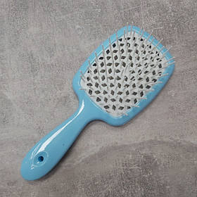 Розчіска пластикова для волосся в коробці Stenson 521-2 блакитна з білим