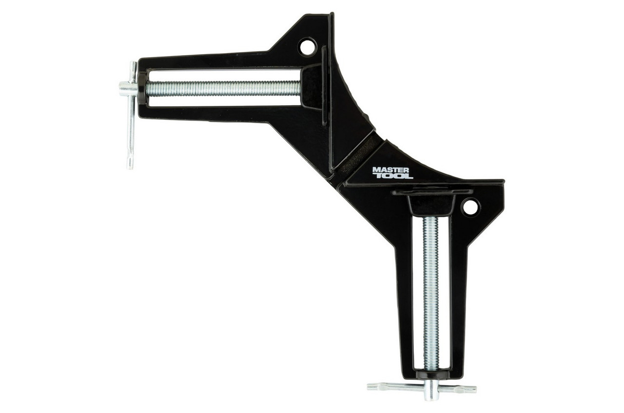 Струбцина кутова MASTERTOOL 90°, ширина захвату 75 мм сила затиснення 500 Н 07-0500, фото 1