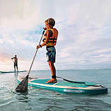 Надувна дошка для серфінгу (SUP-борд) Aqua Quest 320 Intex 68242 (15*81*320 см., весло, ліш, насос, сумка, до 150 кг.) [Склад, фото 7