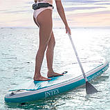 Надувна дошка для серфінгу (SUP-борд) Aqua Quest 320 Intex 68242 (15*81*320 см., весло, ліш, насос, сумка, до 150 кг.) [Склад, фото 8