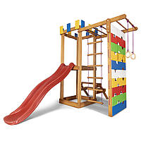 Детский игровой комплекс для дома SportBaby Babyland-14 с горкой, World-of-Toys