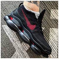 Мужские кроссовки Nike Air Max Scorpion Black Red, черные кроссовки найк аир макс скорпион