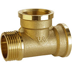 Трійник латунний 3/4″ВР х 3/4″ВР х 3/4″ЗР штампований А0254А VA (000025509)