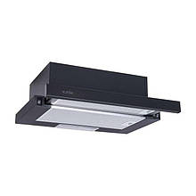 ВИТЯЖКА VENTOLUX GARDA 50 BK (500) LED Телескопічна на кухню. Витяжка кухонна в Україні. Доставка безкоштовно