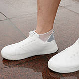 Гумові бахіли на взуття Lesko SB-150 Білий, фото 2