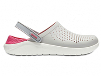 Чоловічі шльопанці Крокси Crocs LiteRide Clog Pearl/White Сірі