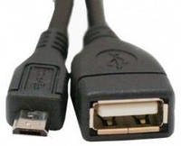 Кабель - удлинитель USB 2.0 - 0,8м AF -> Micro 5P OTG ATcom