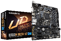 Материнская плата s1200 g10-11 Intel B560 4*DDR4 Gigabyte B560M DS3H V2 rev.1.0 PCIe 4.0 2*M.2 mATX новая