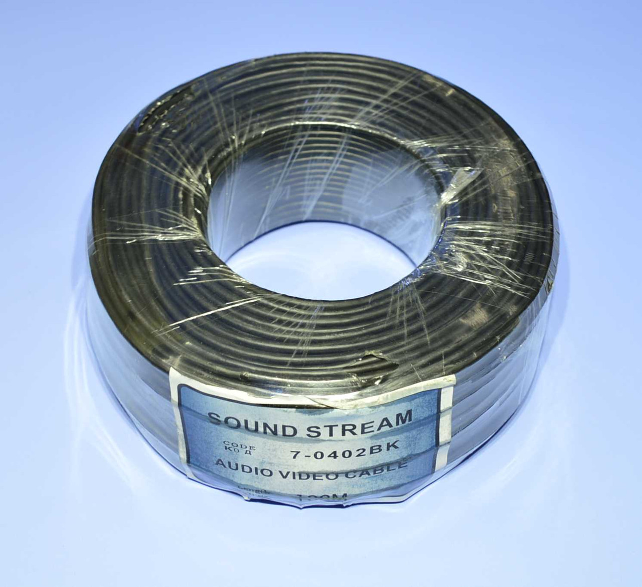 Кабель мікрофон. стерео d2,8мм Sound Stream чорний 7-0402 /бухта 100м, фото 1