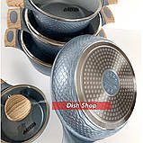 Набір каструль Benson з мармуровим антипригарним покриттям, фото 2