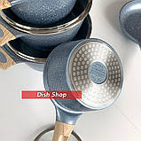 Набір каструль Benson з мармуровим антипригарним покриттям, фото 3