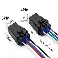 Реле включения герметичное 5-и конт. 12V 40А. с разъемом.