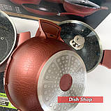 Набір посуду Benson каструлі та сковорода з мармуровим покриттям (еліт серія), фото 3