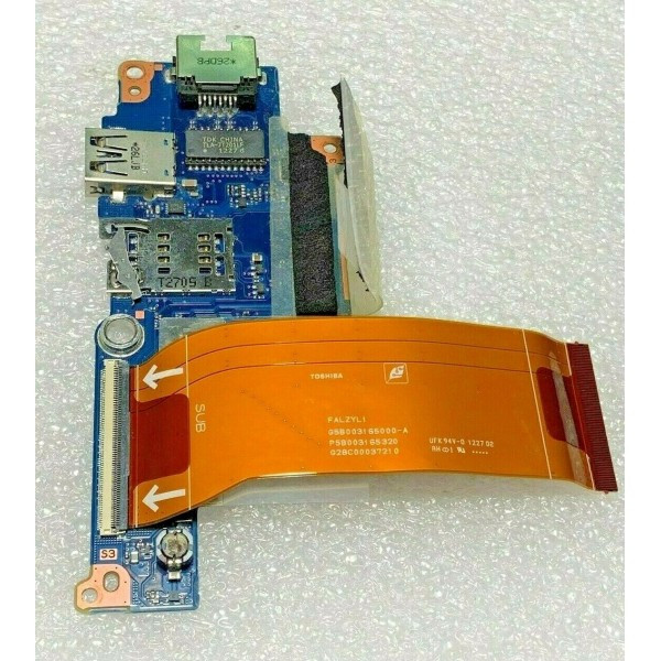 Дод. плата Toshiba Portege Z930 Z935 Плата USB Lan Sim slot + шлейф (FAU2LND A3264A) б/в