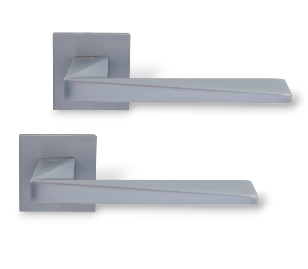 Ручки для дверей міжкімнатних Comit Novelty А брашований матовий хром, фото 1