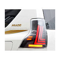Задняя светодиодная оптика (задние фонари) для Toyota LС Prado 150 2010-2018 (черная)