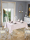 Скатертина прямокутна 160*220 Jackline Pano Linen колір рожевий