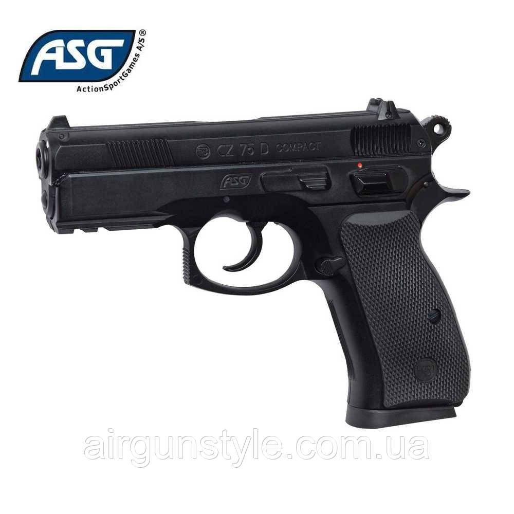 Пістолет пневматичний ASG CZ 75D Compact кал. 4.5 мм (кульки BB)