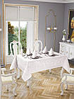 Скатертина прямокутна 160*220 Jackline Pano Linen колір білий