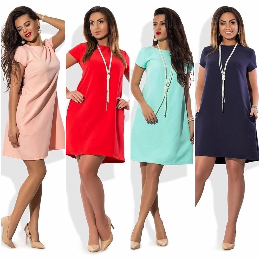 Сукня літня крій трапеція з костюмки норма