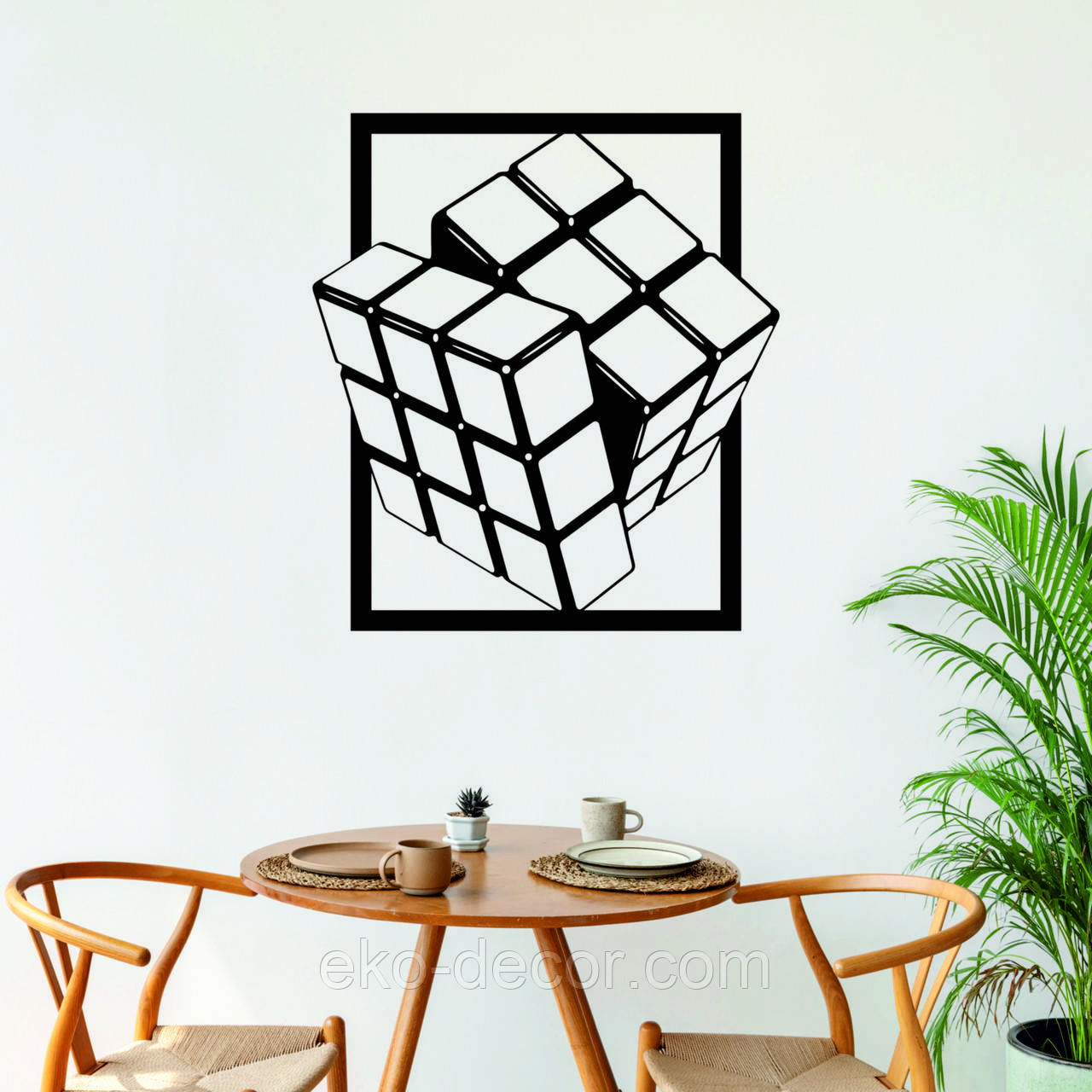 Декоративне настінне Панно «Куб» Декор на стіну