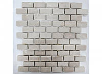 Мозаика Vivacer N2 Beige Marble Mosaic Tumbled Basket Brick