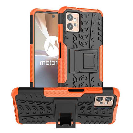 PC + TPU чохол Armor на Motorola G32 жовтогарячий, фото 1