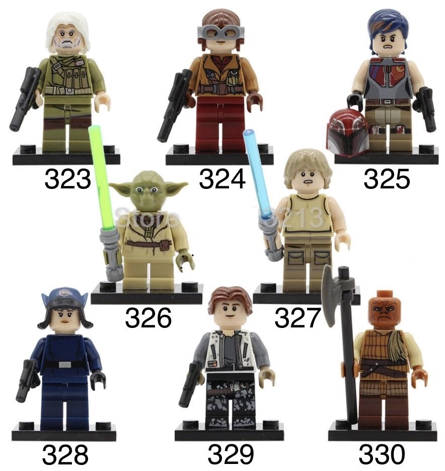Фигурки Star Wars звездные войны Хан Соло Люк Скайуокер Йода Пилоты ...