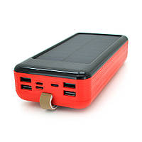 Power bank KKD-6W 60000 mAh Solar, flashlight, Input: 5V/2.1A(MicroUSB, TypeC, Lightning), Output: 5V