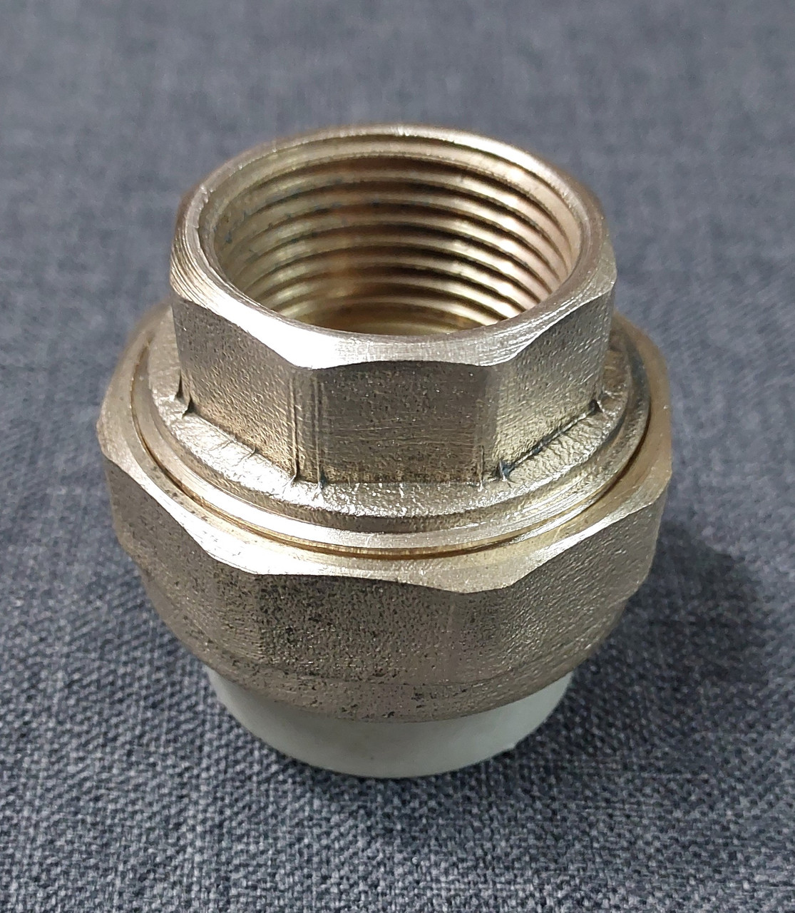 Муфта розбірна перехідна ВР: метал-пластик 32х1" для поліпропіленових ППР труби, фото 1