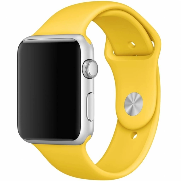 Силіконовий ремінець для Apple Watch 38/40/41 мм Yellow