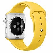 Силіконовий ремінець для Apple Watch 38/40/41 мм Yellow, фото 3