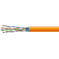 Lan-кабель F/UTP 4х2х24 AWG (4х2х0,51) LSZH, cat.5e/305м, помаранчевий, внутрішній, ЗЗКМ (7091004)