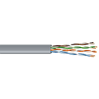 Lan-кабель U/UTP 4х2х0,48, cat.5e/305м, сірий, внутрішній, ЗЗКМ (7091013)