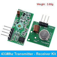 Модуль зв'язку 433 МГц RF передавач та приймач комплект для arduino/ARM/MCU WL