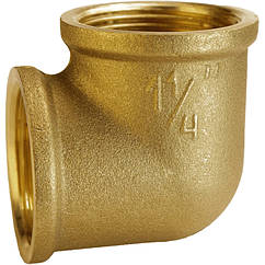 Кутник латунний 1 1/4″ВР х 1 1/4″ВР ливарний А0134А VA (000011573)