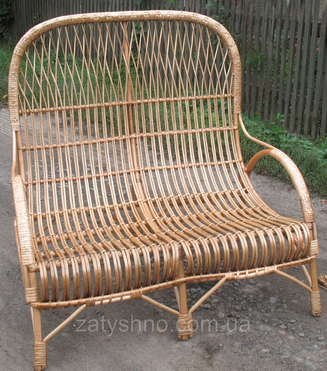 Диван шезлонг плетений двомісний для вітальні