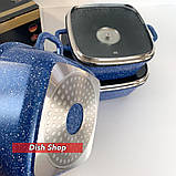 Набір квадратних каструль Benson плюс набір кухонного приладдя, фото 3